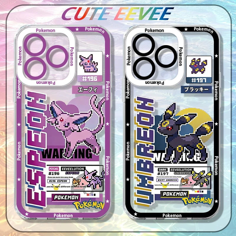 P-Pokemon Cute Eevee Puzzle Phone Case For iPhone 17 Air 15 14 13 12 11 Pro Max 16 15 14 Plus Shockproof Soft Silicone Cover