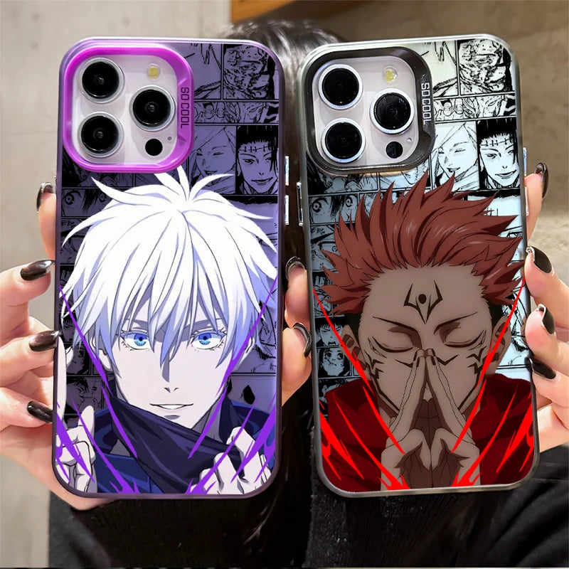 Jujutsu Kaisen Gojo Sukuna Hard Phone Case for iPhone 17 Air 16 15 11 12 14 13 Pro Max XS X XR Plus 8 7 SE 2020 Shockproof Cover
