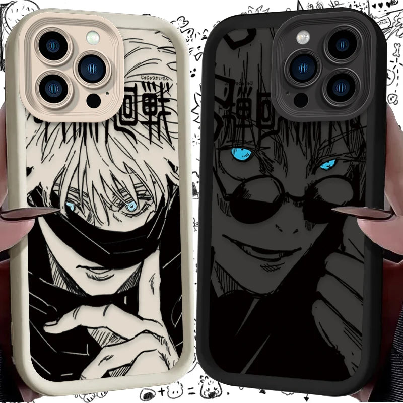 Anime Jujutsu Kaisen Case for iPhone 17 Air 16 16E 15 14 13 12 11 Pro Max X XS Max XR SE 2020 SE4 7 8 Shockproof Soft Back Cover